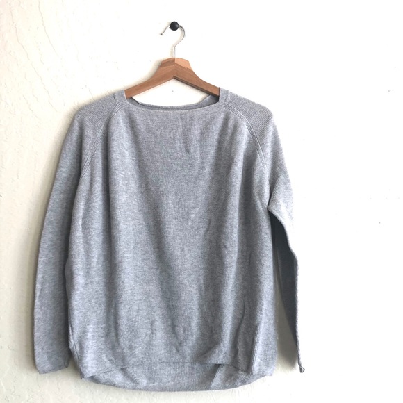Lou & Grey Heather Gray long sleeved knit pullover size XS - Picture 1 of 8
